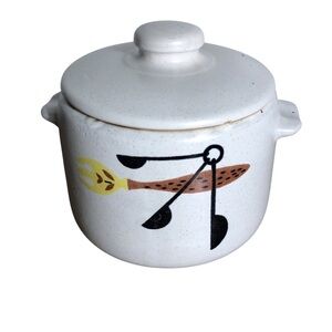 West Bend vintage USA stoneware bean pot